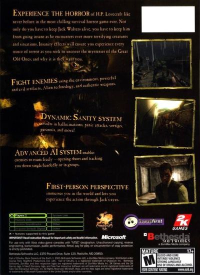 Call of Cthulhu - Dark Corners of the Earth (USA)